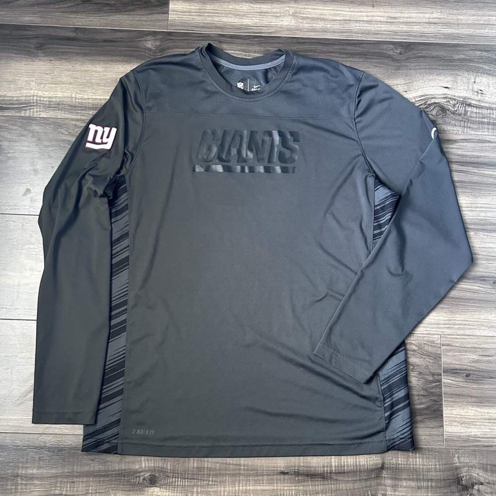 Nike On Field New York Giants Shirt Mens XL NFL Football Dri Fit Long Sleeve